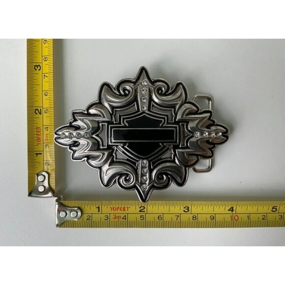 harley-davidson belt buckle With Rhinestones - (RH) - Picture 3 of 4